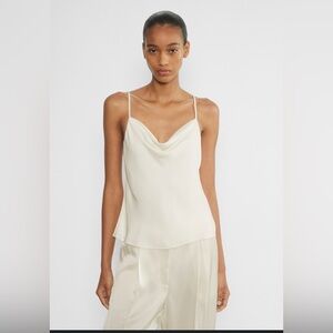 Babaton Aritzia Cowlneck Satin Camisole